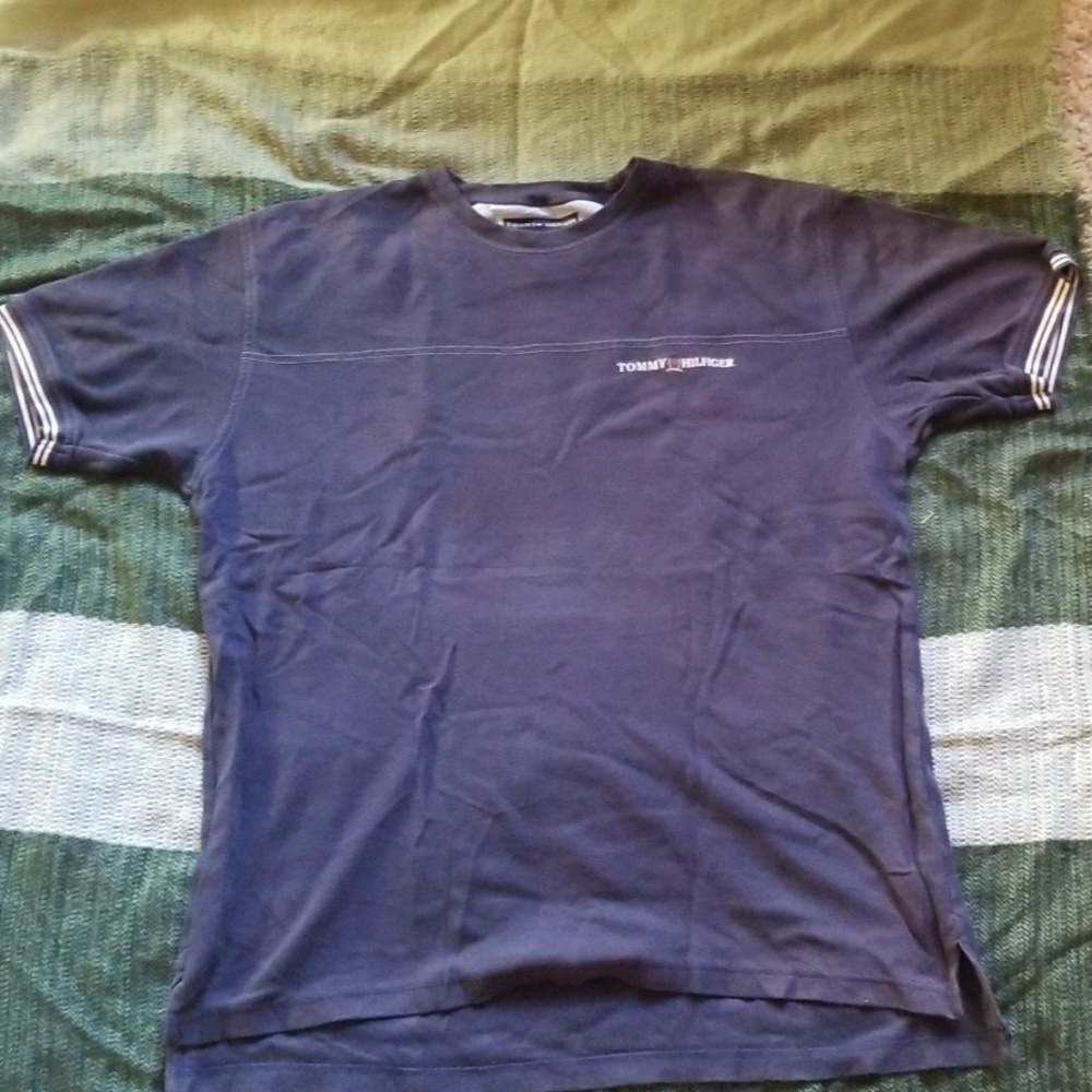 Tommy Hilfiger blue short sleeve polo